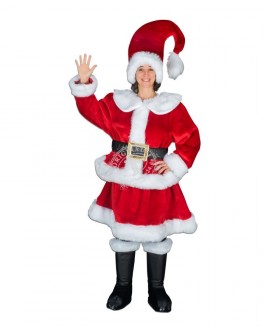 Profi Weihnachtsfrau Kostüm Promotion (198j4 / Hochwertig)