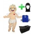Kostüm Engel + Kühlweste "Blue M24" + Tasche "Star" + Hygiene Maske (Hochwertig)