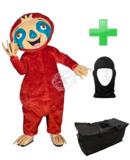 Kostüm Faultier + Tasche "Star" + Hygiene Maske (Hochwertig)
