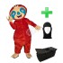 Kostüm Faultier + Tasche "Star" + Hygiene Maske (Hochwertig)
