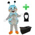 Kostüm Raupe + Tasche "Star" + Hygiene Maske (Hochwertig)