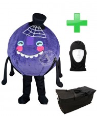 Kostüm Spinne + Tasche "XL" + Hygiene Maske (Hochwertig)
