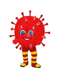 Kostüm Corona Virus Maskottchen 2 (Hochwertig)