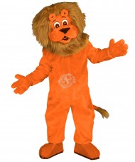 Orange Leeuw Kostuum Mascotte 17 (Hochwertig)