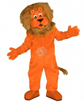 Orange Leeuw Kostuum Mascotte 17 (Hochwertig)