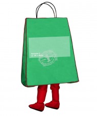 266a Logo Druck "Hinten" für Kostüm Tasche/Beutel Maskottchen