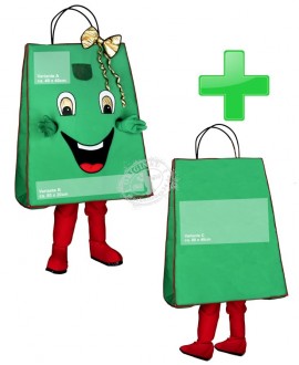 266b Logo Drucke "Vorne & Hinten" für Kostüm Tasche/Beutel Maskottchen