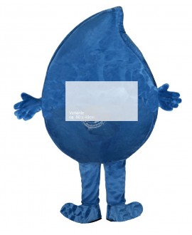 257d Logo Druck "Hinten" für Kostüm Wassertropfen Maskottchen