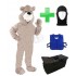 Kostüm Hamster / Biber 9 + Kühlweste "Blue M24" + Tasche "Star" + Hygiene Maske (Hochwertig)