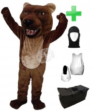 Kostüm Bär 17 + Haube + Kissen + Tasche (Professionell)