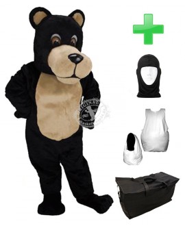 Kostüm Bär 7 + Haube + Kissen + Tasche (Professionell)