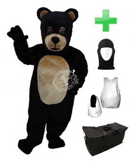Kostüm Bär 9 + Haube + Kissen + Tasche (Professionell)