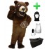 Kostüm Grizzlybär / Bär 12 + Haube + Kissen + Tasche (Werbefigur)