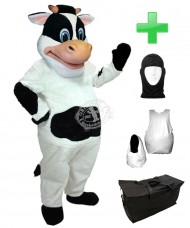 Kostüm Kuh 1 + Haube + Kissen + Tasche (Werbefigur)