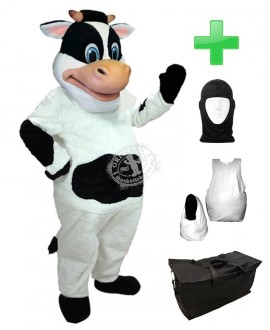 Kostüm Kuh 1 + Haube + Kissen + Tasche (Werbefigur)