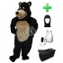 Kostüm Bär 16 + Haube + Kissen + Tasche (Werbefigur)