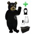 Kostüm Schwarz Bär 2 + Haube + Kissen + Tasche (Werbefigur)