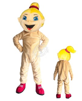 Kostüm Fußballerin Maskottchen 2a (Hochwertig)