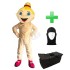 Kostüm Fußballerin 2a + Tasche "Star" + Hygiene Maske (Hochwertig)