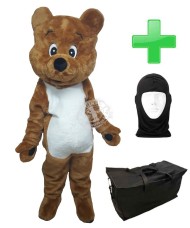 Kostüm Bär 16 + Tasche "Star" + Hygiene Maske (Hochwertig)