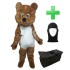 Kostüm Bär 16 + Tasche "Star" + Hygiene Maske (Hochwertig)