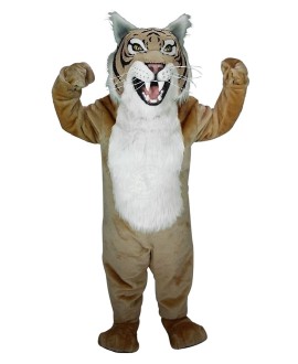 Kostüm Wildkatze / Tiger Maskottchen 2 (Werbefigur)