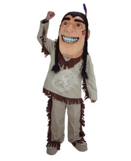 Person Indianer Kostüm Maskottchen 2 (Werbefigur)