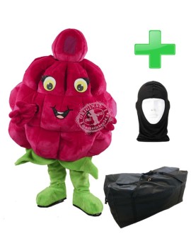 Kostüm Himbeere + Tasche "XL" + Hygiene Maske (Hochwertig)