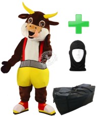 Kostüm Kuh 8 + Tasche "Star" + Hygiene Maske (Hochwertig)