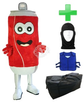 Kostüm Dose + Kühlweste "Blue M24" + Tasche "XL" + Hygiene Maske (Hochwertig)