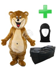 Kostüm Bär 22a + Tasche "XL" + Hygiene Maske (Hochwertig)