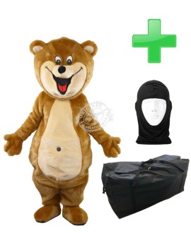 Kostüm Bär 22a + Tasche "XL" + Hygiene Maske (Hochwertig)