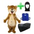 Kostüm Bär 22a + Kühlweste "Blue M24" + Tasche "XL" + Hygiene Maske (Hochwertig)