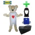 IKEA Kostüm "Fabler Björn" + Kühlweste "Blue M24" + Tasche "Star" + Hygiene Maske (Individuell)