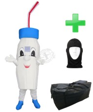 Kostüm Drink / Flasche + Tasche "XL" + Hygiene Maske (Hochwertig)