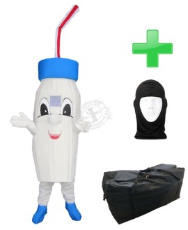 Kostüm Drink / Flasche + Tasche "XL" + Hygiene Maske (Hochwertig)