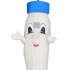 Kostüm Drink / Flasche + Kühlweste "Blue M24" + Tasche "XL" + Hygiene Maske (Hochwertig)