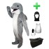 Kostüm Delfin 3 + Haube + Kissen + Tasche (Werbefigur)