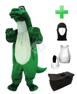 Kostüm Dinosaurier 1 + Haube + Kissen + Tasche (Werbefigur)
