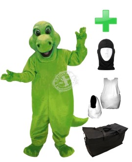 Kostüm Dinosaurier 2 + Haube + Kissen + Tasche (Werbefigur)