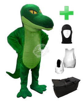 Kostüm Dinosaurier 5 + Haube + Kissen + Tasche (Werbefigur)