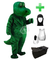 Kostüm Dinosaurier 8 + Haube + Kissen + Tasche (Professionell)