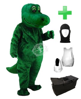 Kostüm Dinosaurier 8 + Haube + Kissen + Tasche (Professionell)
