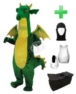 Kostüm Drache 7 + Haube + Kissen + Tasche (Professionell)