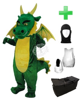Kostüm Drache 10 + Haube + Kissen + Tasche (Professionell)
