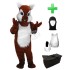 Kostüm Streifenhörnchen 2 + Haube + Kissen + Tasche (Werbefigur)