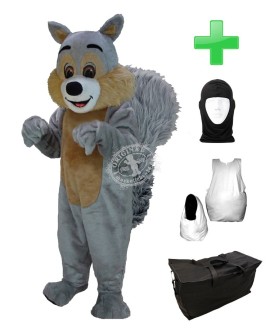 Kostüm Eichhörnchen 3 + Haube + Kissen + Tasche (Professionell)