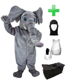 Kostüm Elefant 5 + Haube + Kissen + Tasche (Professionell)