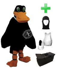 Kostüm Ente 1 + Haube + Kissen + Tasche (Werbefigur)