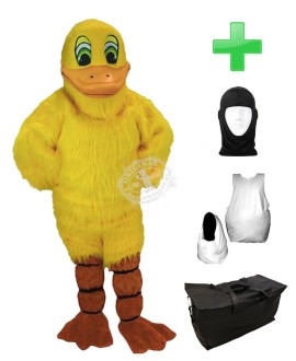 Kostüm Ente 3 + Haube + Kissen + Tasche (Werbefigur)
